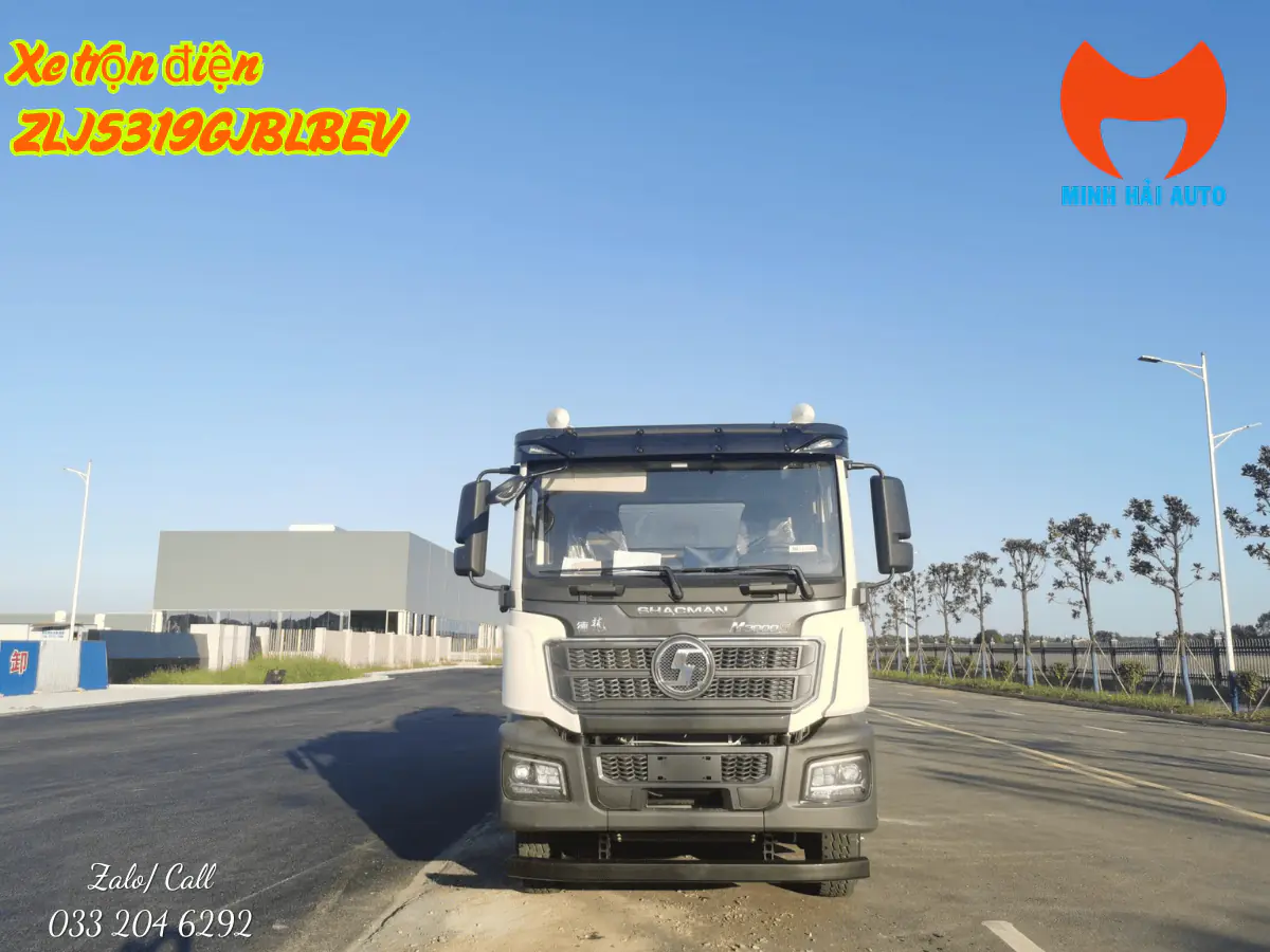 Cabin xe trộn bê tông điện Zoomlion nhìn từ phía trước