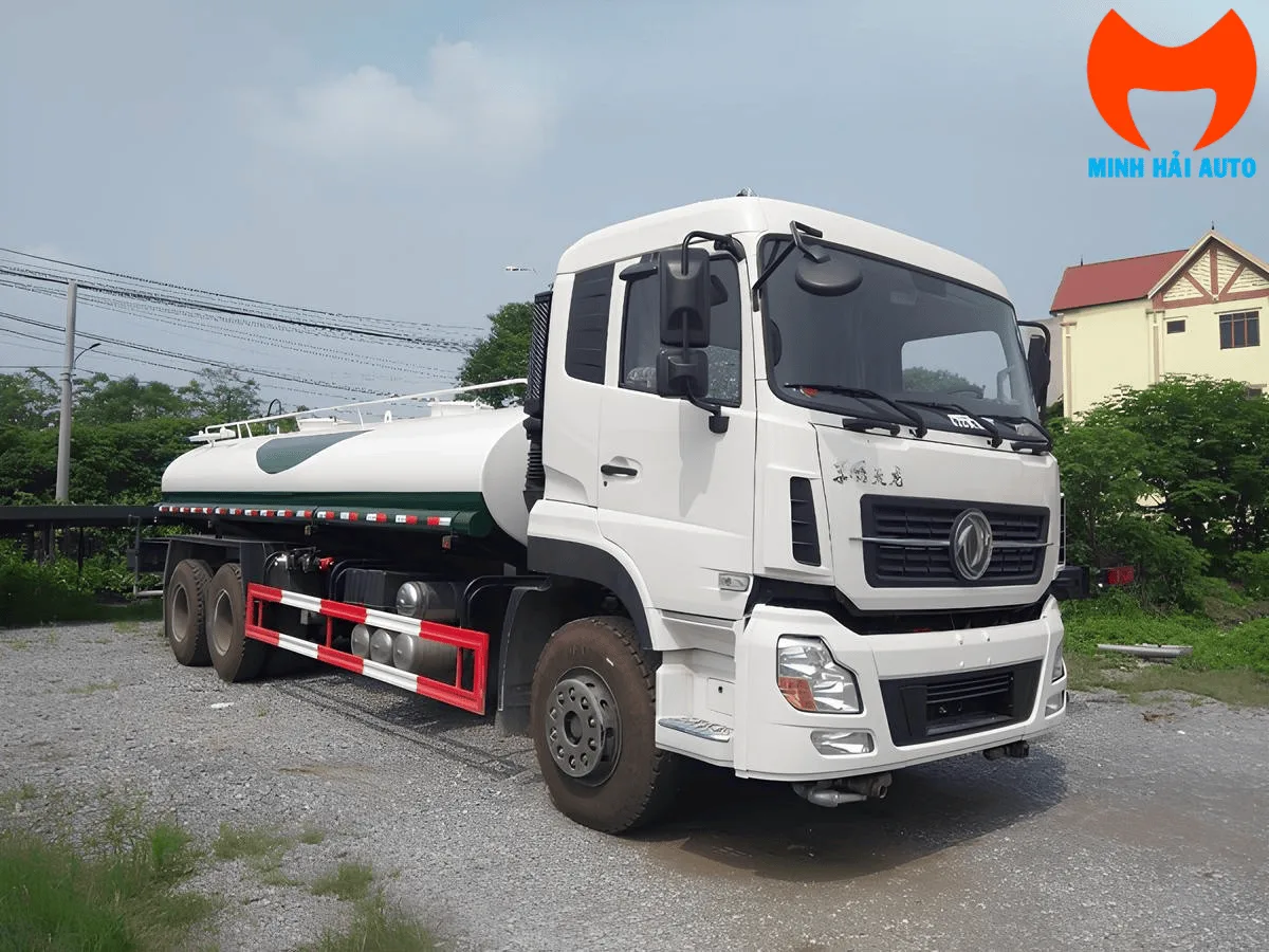 Hình ảnh xe téc phun nước rửa đường 13 khối chính hãng tại Minh Hải Auto