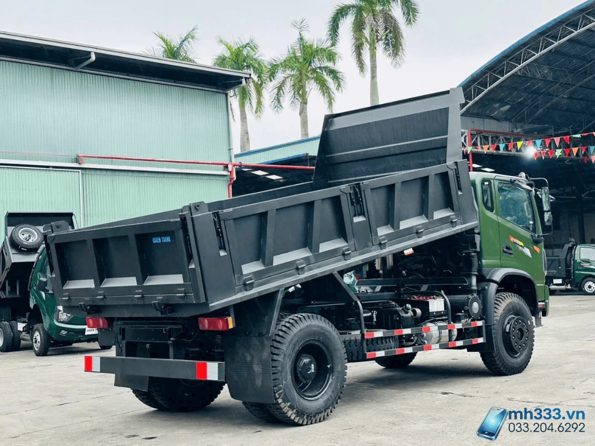 Xe ben 8 tấn Chiến Thắng 1 cầu khóa vi sai CT8.00TD1 góc nhìn tổng quát