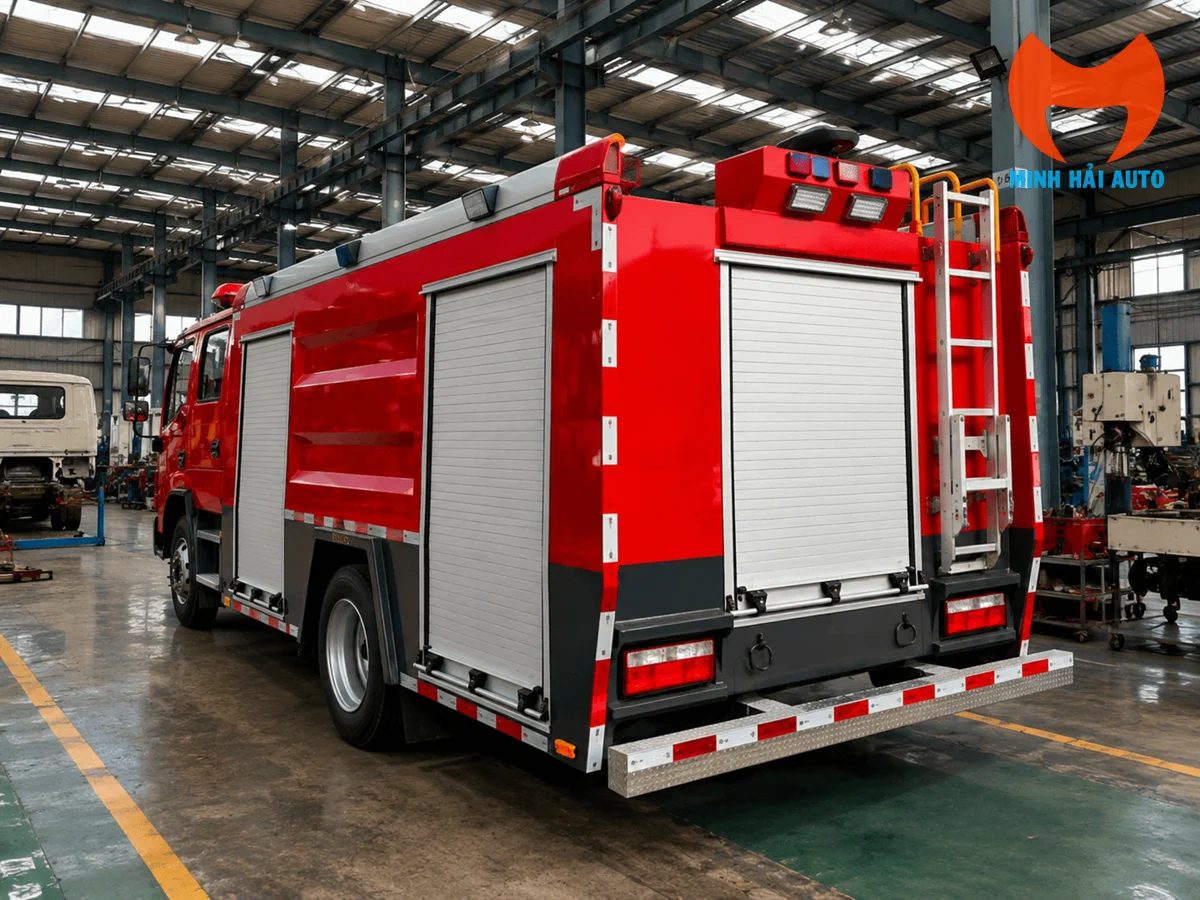 Bơm chữa cháy CB10/30 trên xe cứu hỏa Dongfeng 5 khối