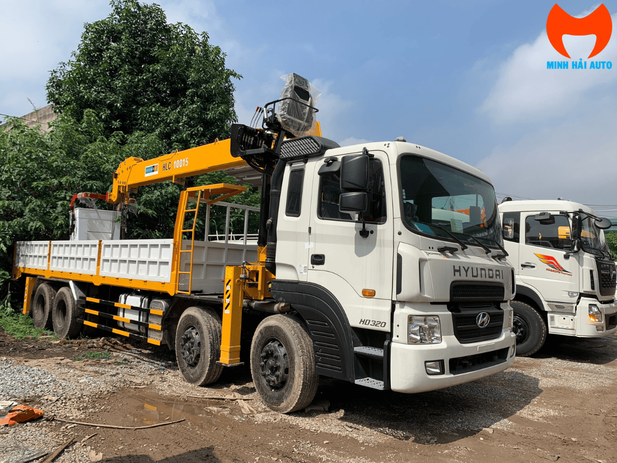Cẩu Hyundai Everdigm 12–15 tấn lắp trên xe Hyundai HD320