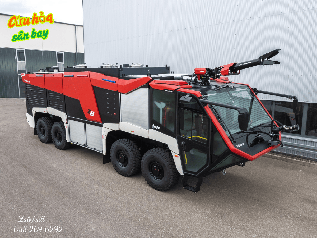 Lăng nóc ZT-6000 trên xe cứu hỏa sân bay ZIEGLER Z8