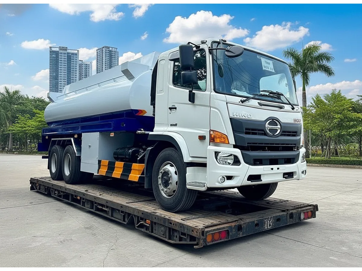 Thân xe bồn Hino FL8JT7A chở xăng dầu