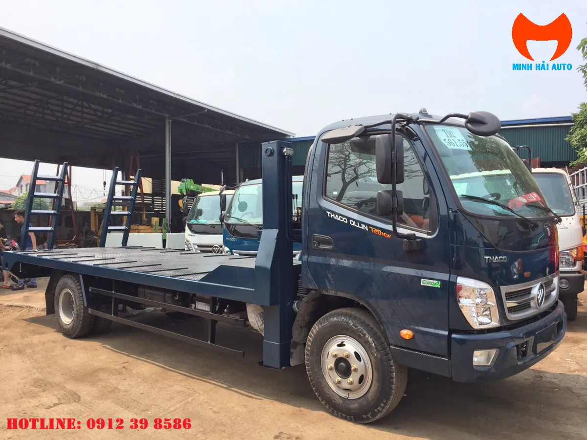 Xe nâng đầu Thaco Ollin 720.E4 nhìn từ góc trước
