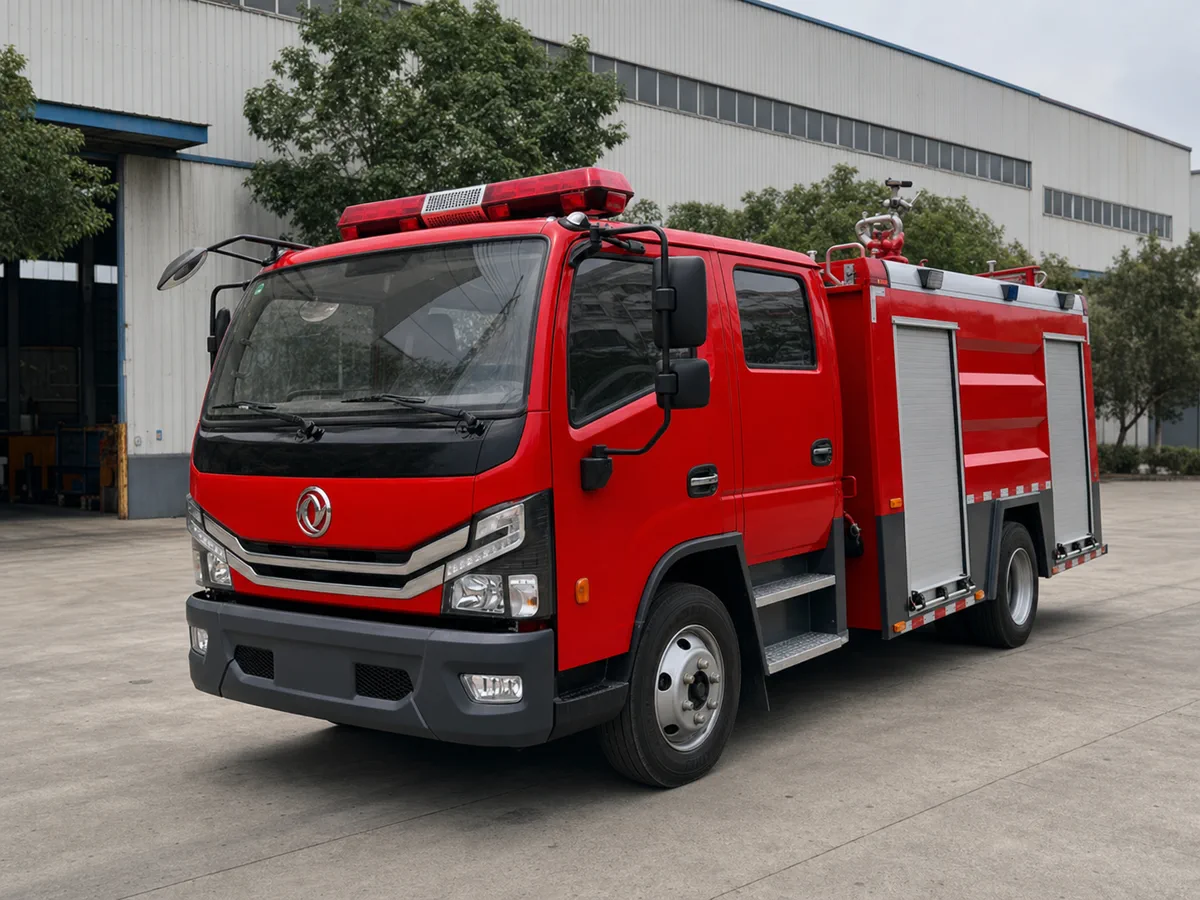 Xe cứu hỏa Dongfeng JDF5110 bồn 4000L nước và 1000L foam