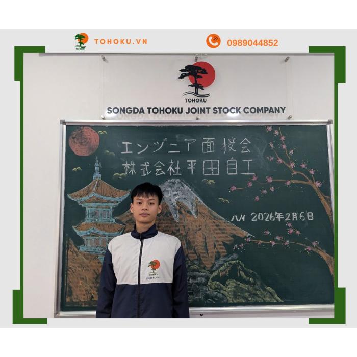 CHÚC MỪNG THÀNH VINH TRÚNG TUYỂN KỸ SƯ BẢO DƯỠNG Ô TÔ TẠI NHẬT BẢN