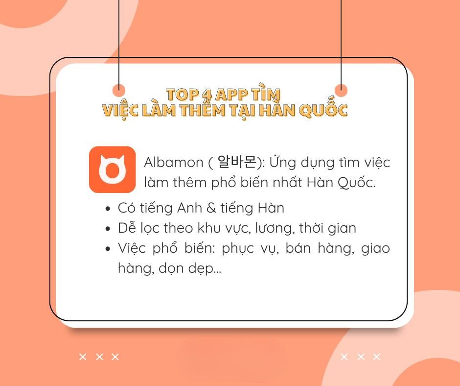 TOP 4 APP TÌM VIỆC LÀM UY TÍN TẠI HÀN QUỐC CHO DU HỌC SINH