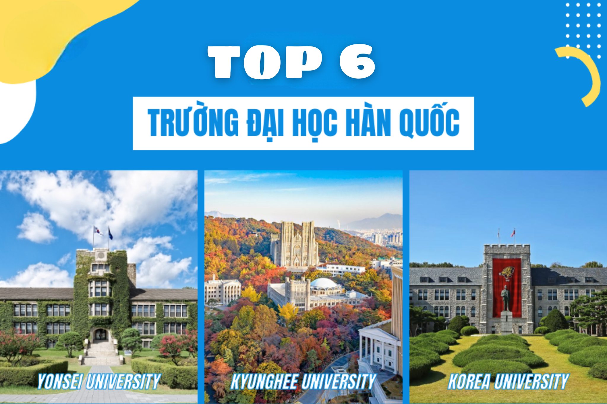 [Top 6] Top Trường đại học Hàn Quốc đáng học nhất 2025