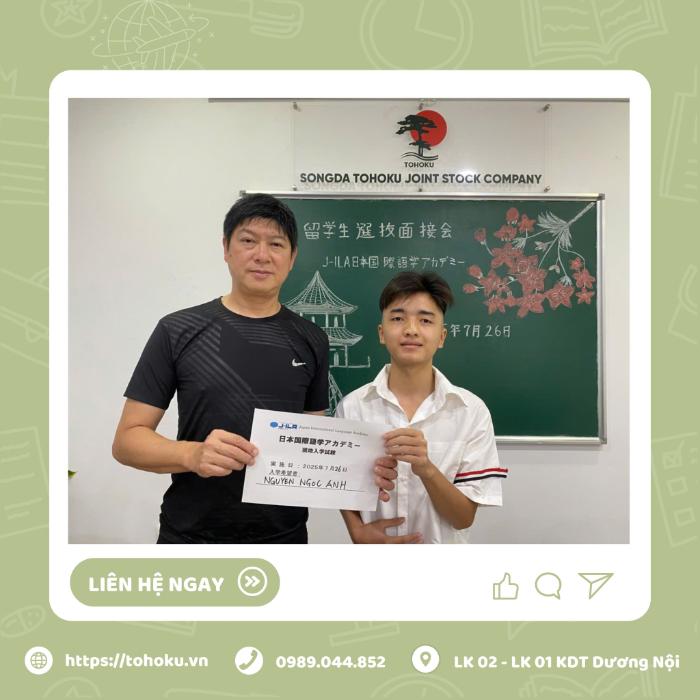 [07.2025] CHÚC MỪNG HỌC VIÊN NGUYỄN NGỌC ANH – CHINH PHỤC TRƯỜNG J-ILA