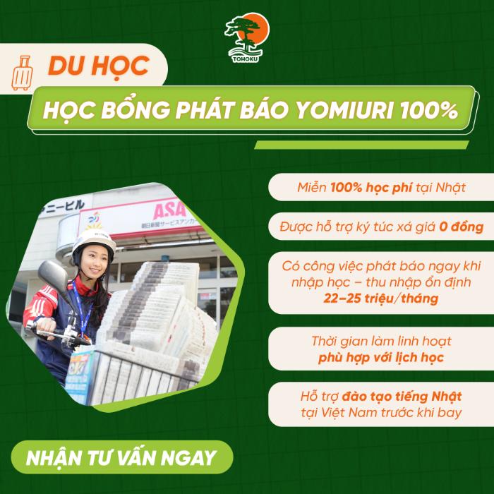 DU HỌC NHẬT BẢN KHÔNG CẦN LO VỀ CHI PHÍ- HỌC BỔNG TOÀN PHẦN 100%