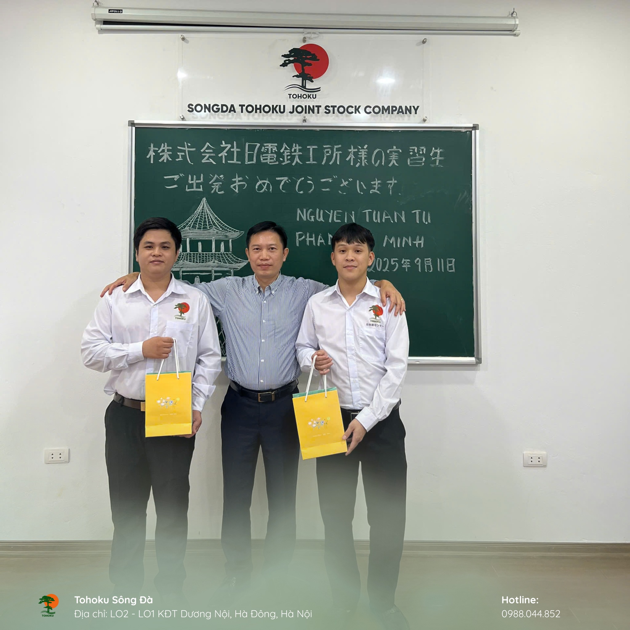 [ 21.09.2025] Tohoku Sông Đà - Trao Quà, Gửi Gắm Niềm Tin Trước Ngày Xuất Cảnh