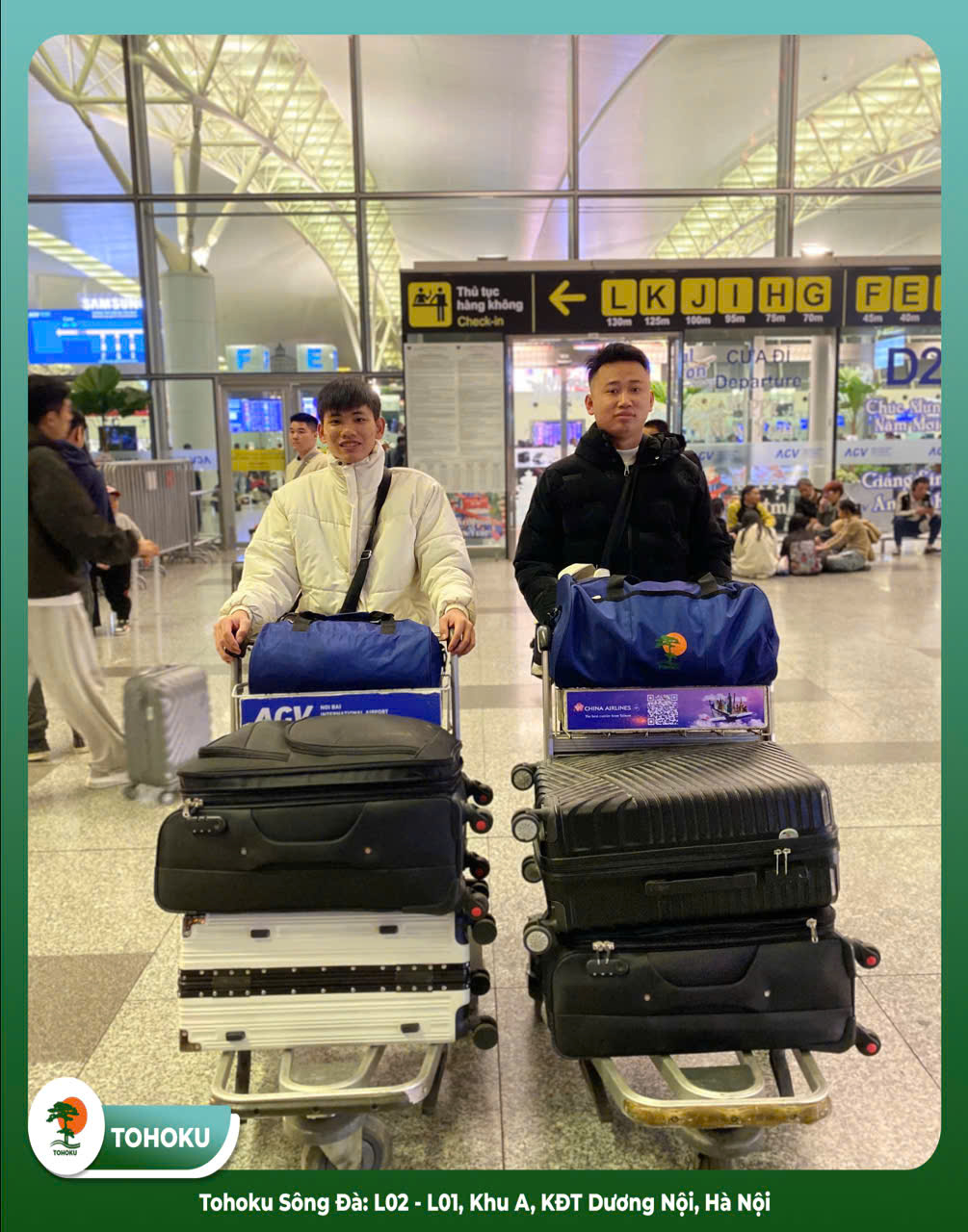 13. 01. 2026 TIỄN BAY ] CHÚC MỪNG 02 TTS PHẠM ĐÌNH NAM VÀ TRẦN ĐỨC BÌNH NHẬP CẢNH THÀNH CÔNG