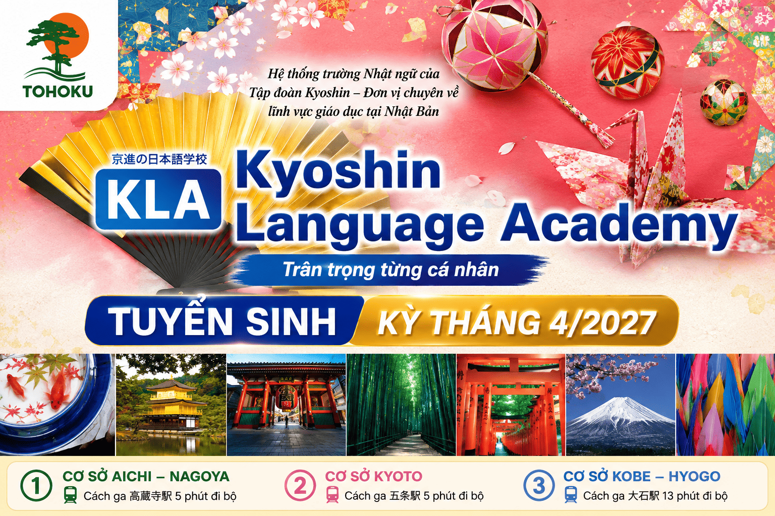 [KỲ THÁNG 04/2027] HỌC VIỆN NGÔN NGỮ KYOSHIN (KLA)