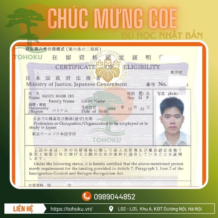 KHAI XUÂN VỚI NIỀM VUI NHẬN COE CỦA DU HỌC SINH NHẬT BẢN