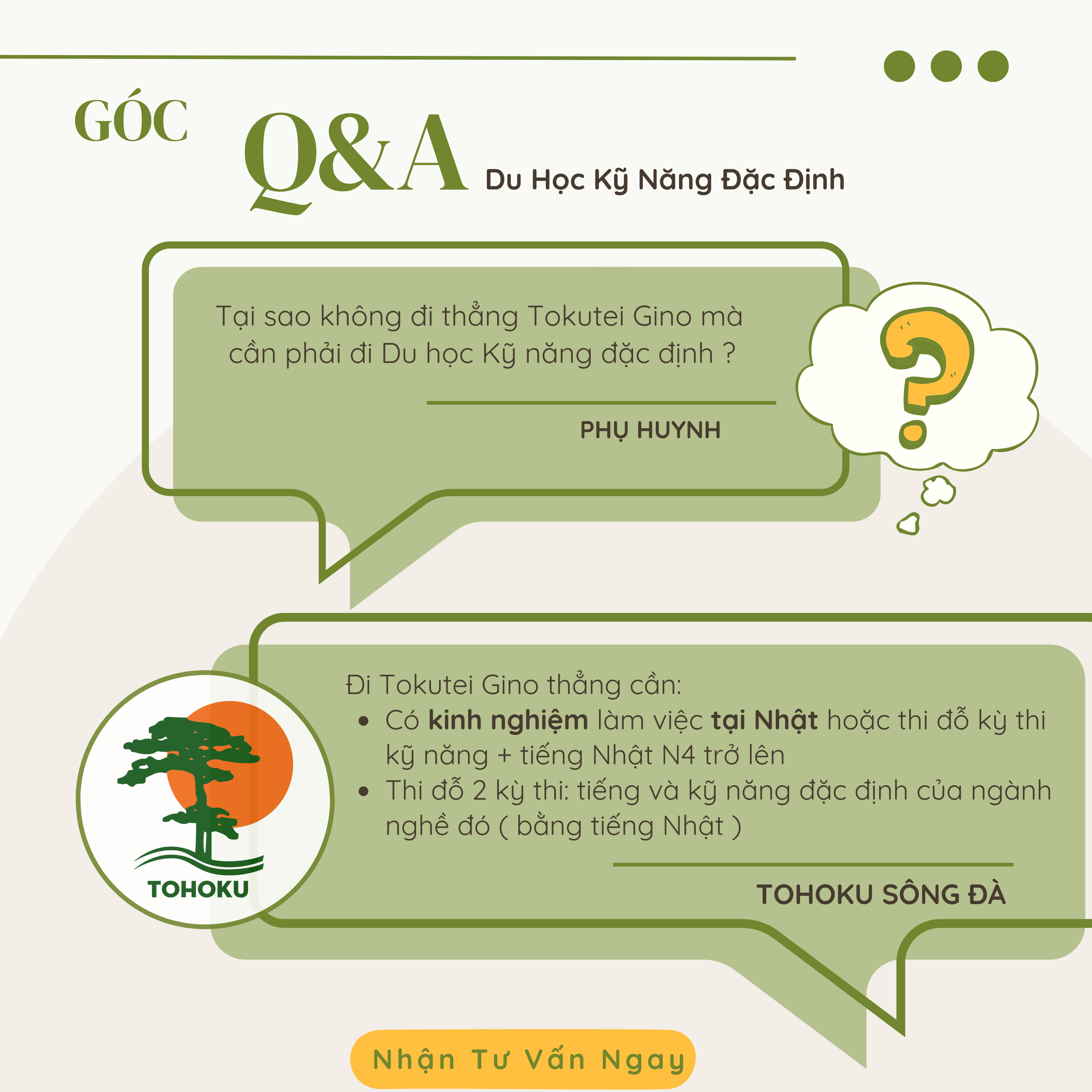 [Góc A&A] Vì Sao Không Đi Thẳng Tokutei Gino Mà Cần Đi Du Học Kỹ Năng Đặc Định?