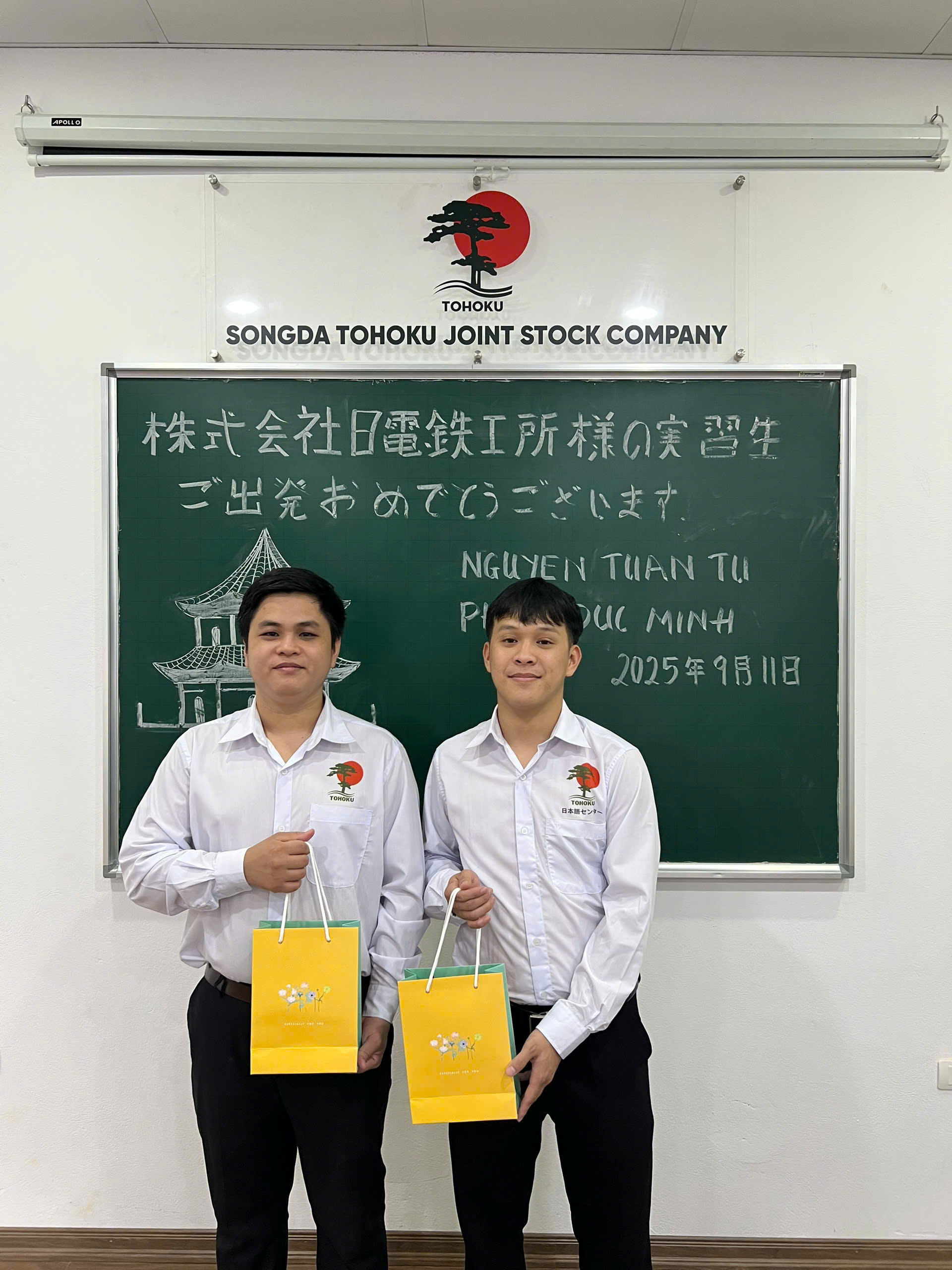 [22.09.2025] CHÚC MỪNG 02 THỰC TẬP SINH ĐƠN HÀNG SƠN KIM LOẠI NHẬP CẢNH THÀNH CÔNG
