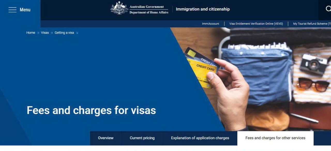 CÁCH TÍNH PHÍ VISA ÚC VÀ CÁC KHOẢN PHỤ PHÍ ĐI KÈM