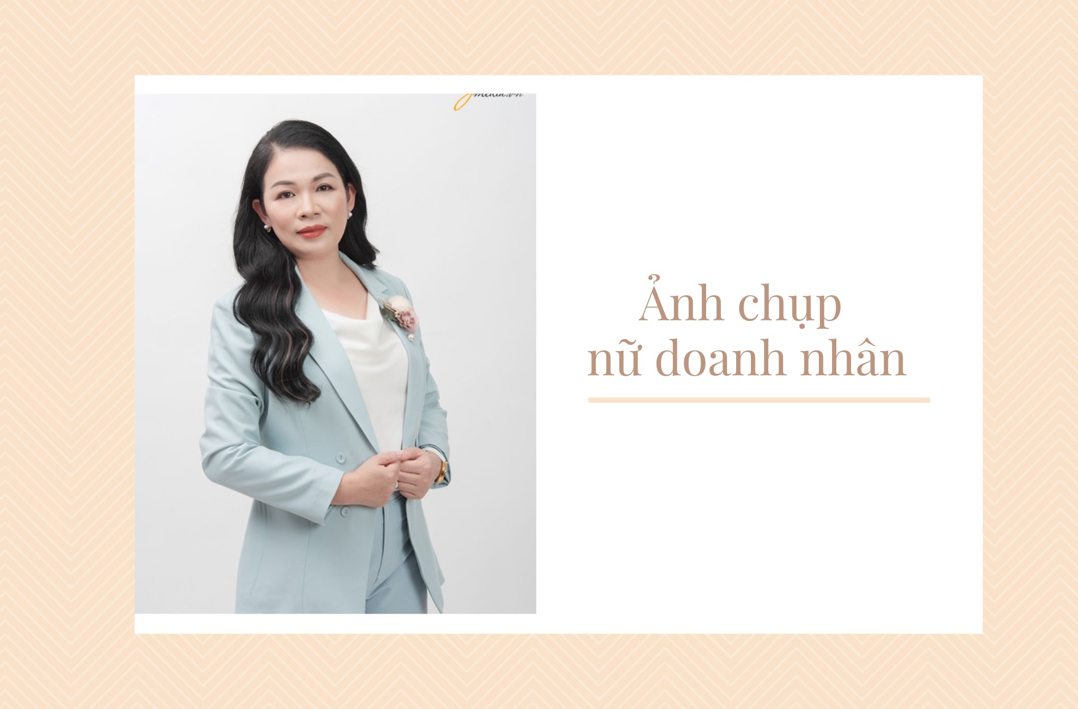 Ảnh chụp nữ doanh nhân tại studio - chị Hạnh