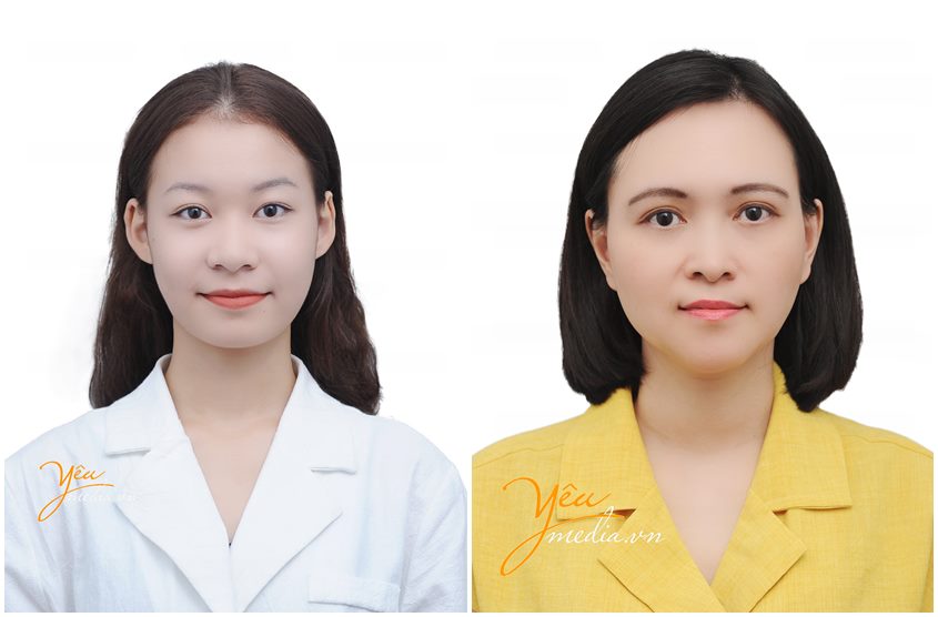 Cách chụp ảnh thẻ cho người mặt tròn