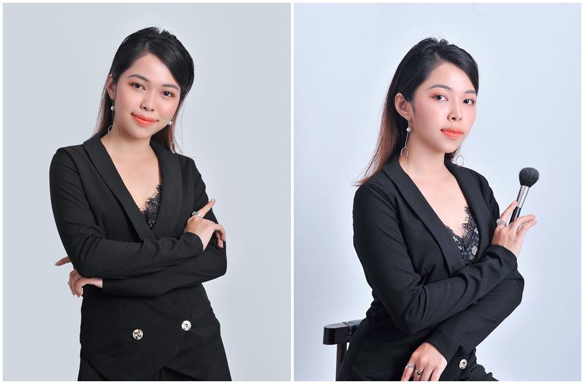 Chụp hình chân dung làm profile, brochure quảng cáo chuyên nghiệp: chị Loan