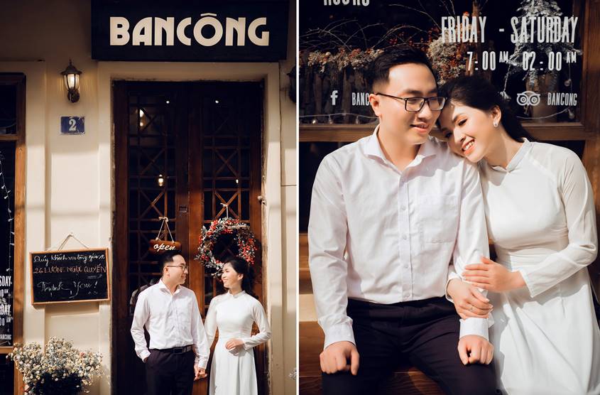 Album ảnh cưới chụp tại quán cà phê Ban Công - Hanoi Hanoi - phim trườ