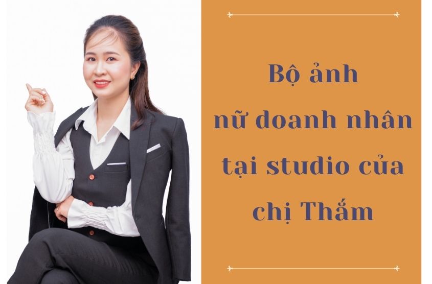 Bộ ảnh nữ doanh nhân tại studio của chị thắm