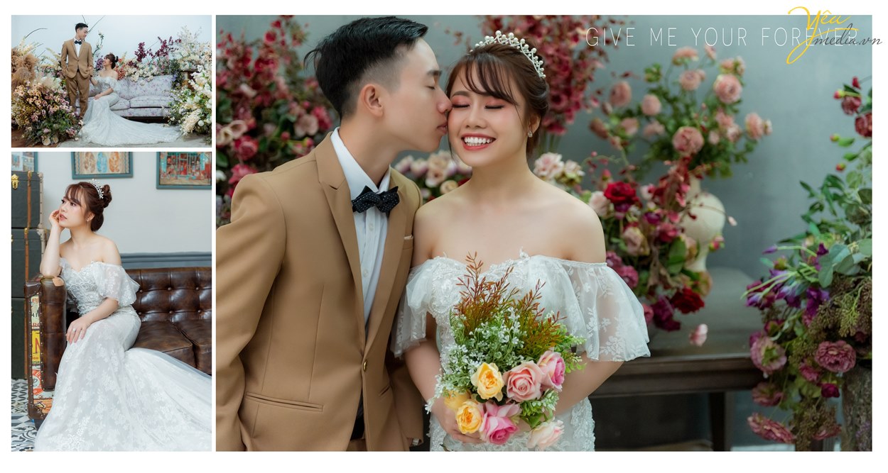 Album ảnh cưới chụp buổi tối lãng mạn tại Santorini Park Yên Sở: cặp Việt Anh - Duy Anh
