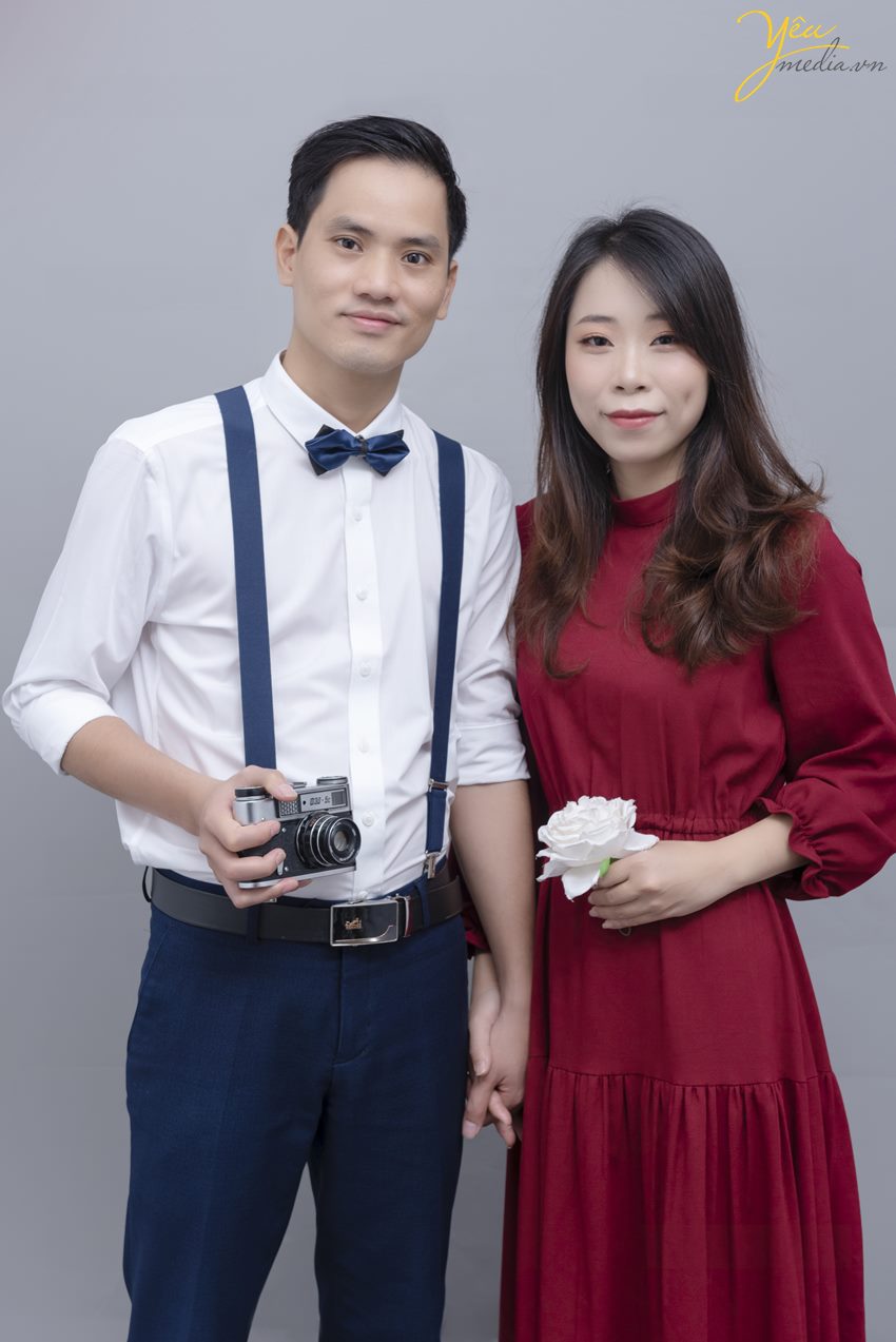 album hinh cuoi concept han quoc don gian nhe nhang trong studio ha noi 
