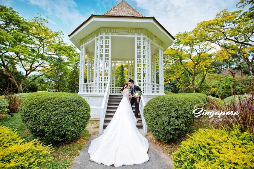 chụp ảnh cưới đẹp ở singapore batanic garden