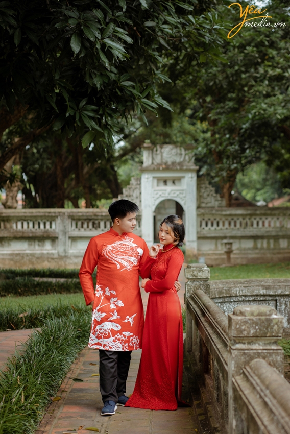 Chiêm ngưỡng bộ ảnh cưới với áo dài của cặp đôi Quốc Thái - Hà Phương