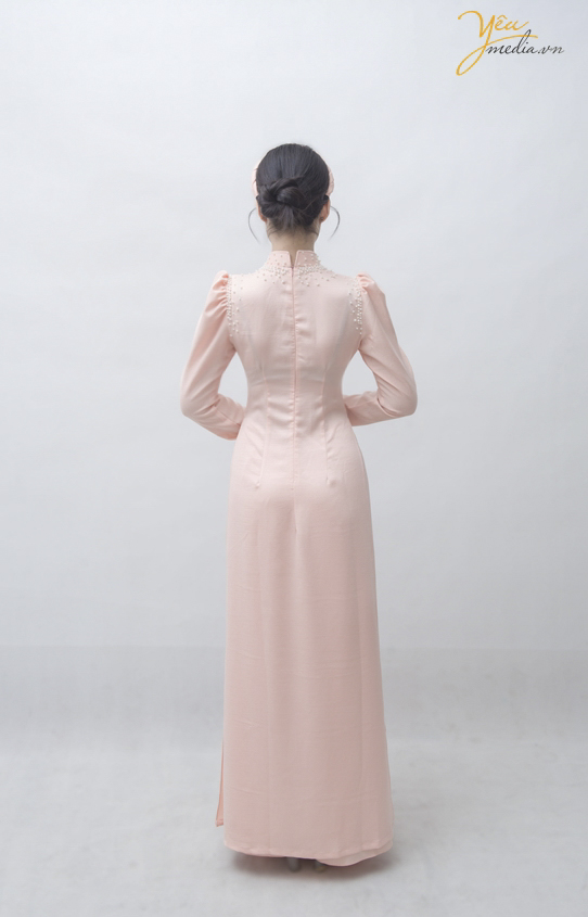 Áo dài hồng 01