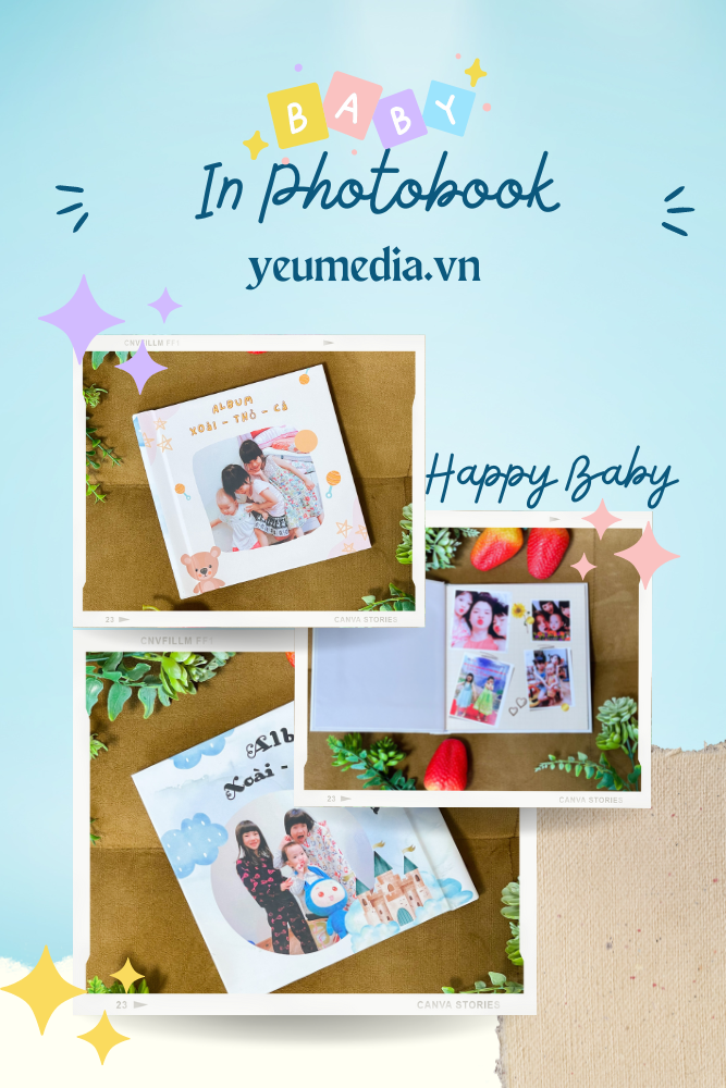 PHOTOBOOK được in tại YÊU MEDIA cho bé yêu