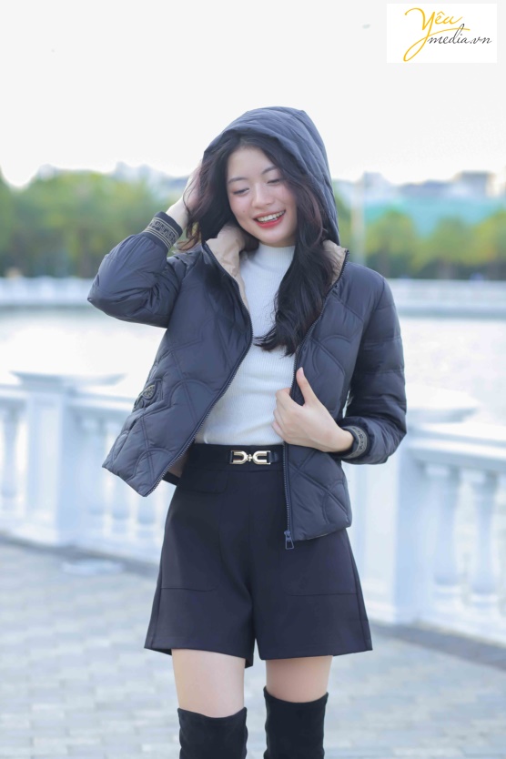 Bộ ảnh chụp thời trang áo phao 