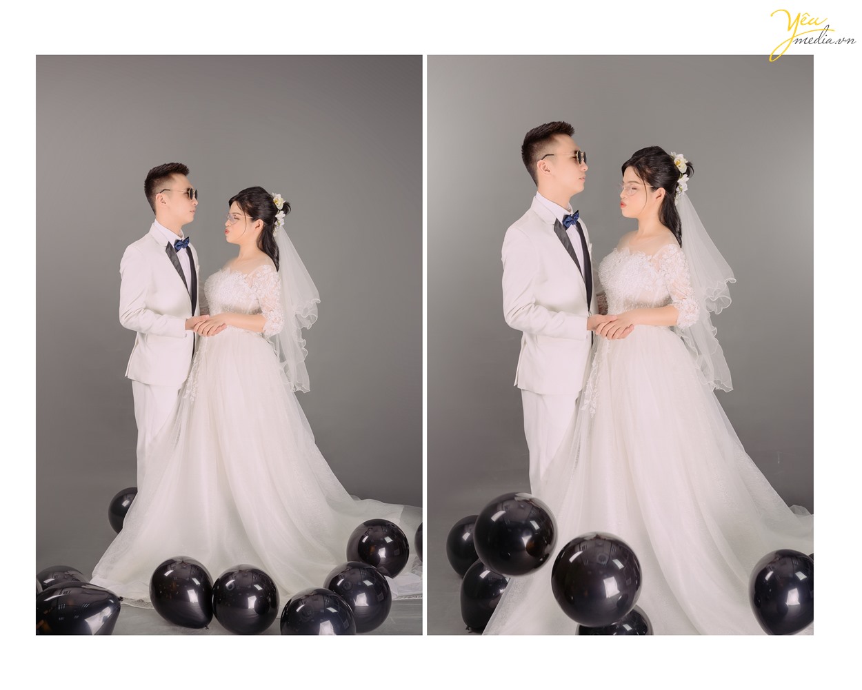 Chụp ảnh cưới cho cặp đôi khiếm thị đặc biệt, xúc động trong studio yêu media tại hà nội