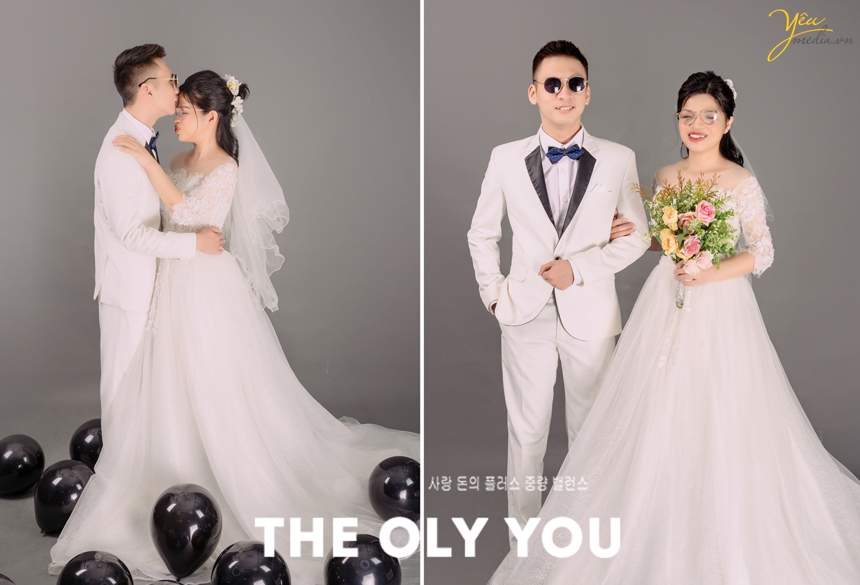 Chụp ảnh cưới cho cặp đôi khiếm thị đặc biệt, xúc động trong studio yêu media tại hà nội