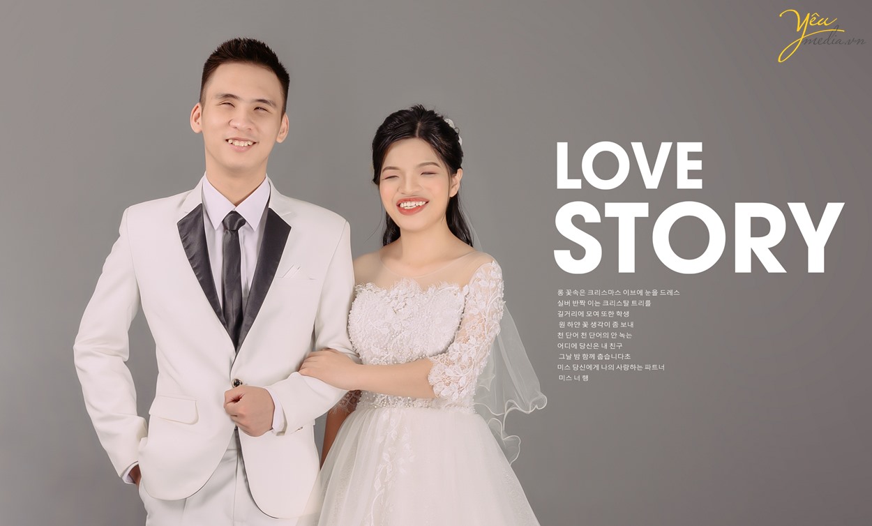 Chụp ảnh cưới cho cặp đôi khiếm thị đặc biệt, xúc động trong studio yêu media tại hà nội