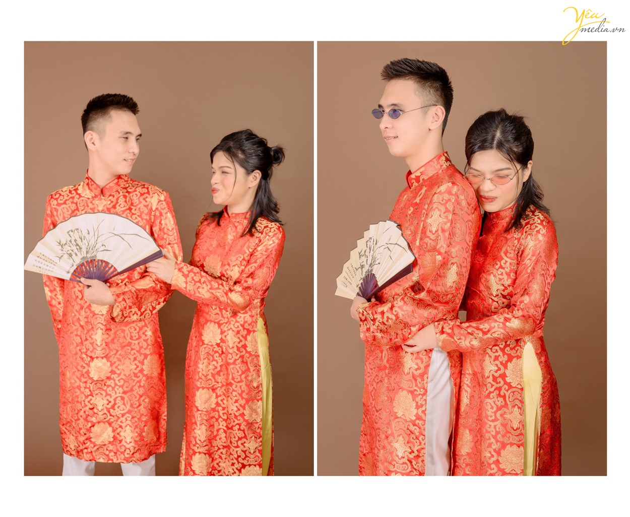 Chụp ảnh cưới cho cặp đôi khiếm thị đặc biệt, xúc động trong studio yêu media tại hà nội