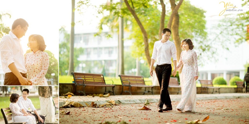 ảnh cưới đẹp tại trường học