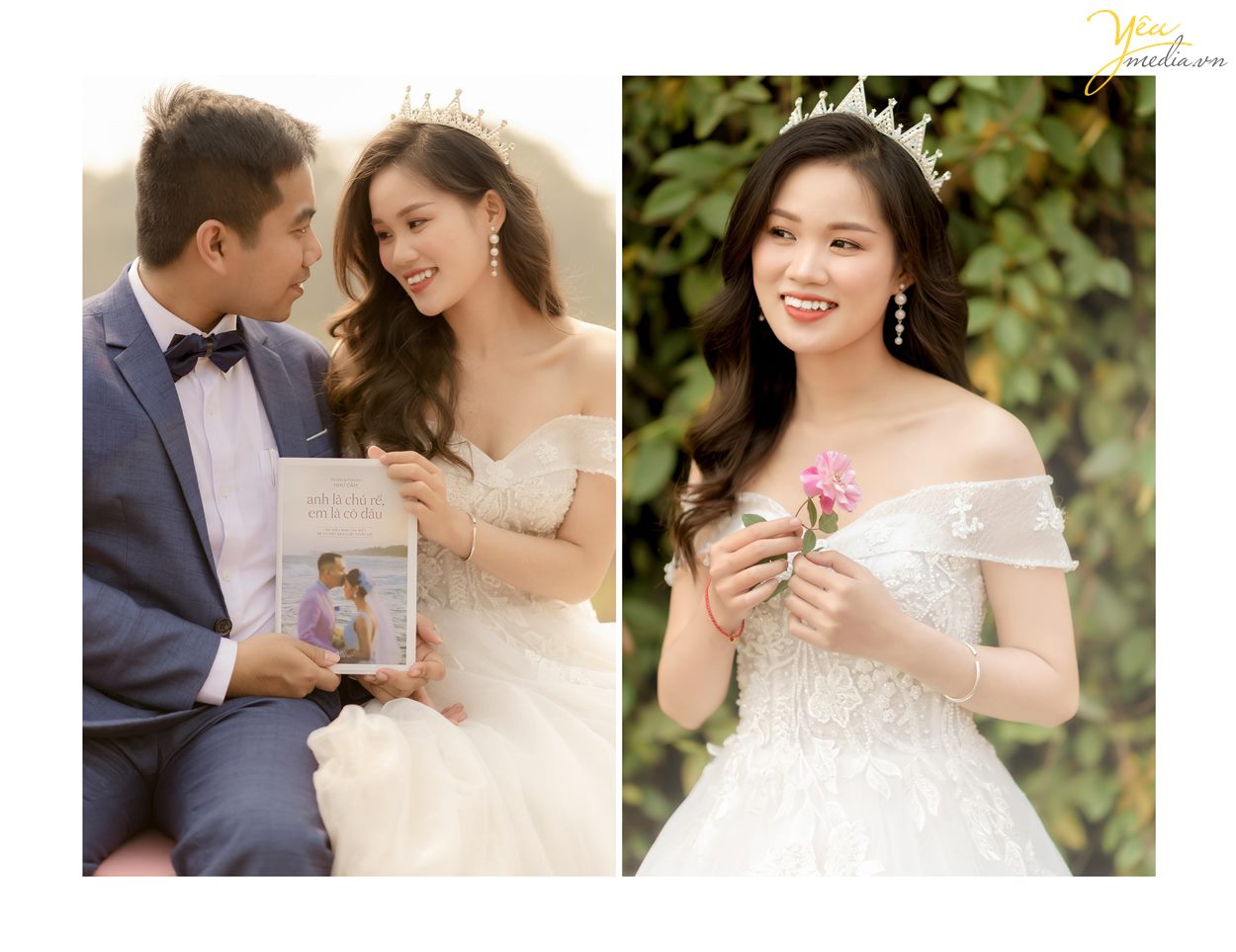 Album hình cưới đẹp chụp ở Thảo nguyên hoa và cầu Long Biên màu đẹp wedding trong vắt hàn quốc