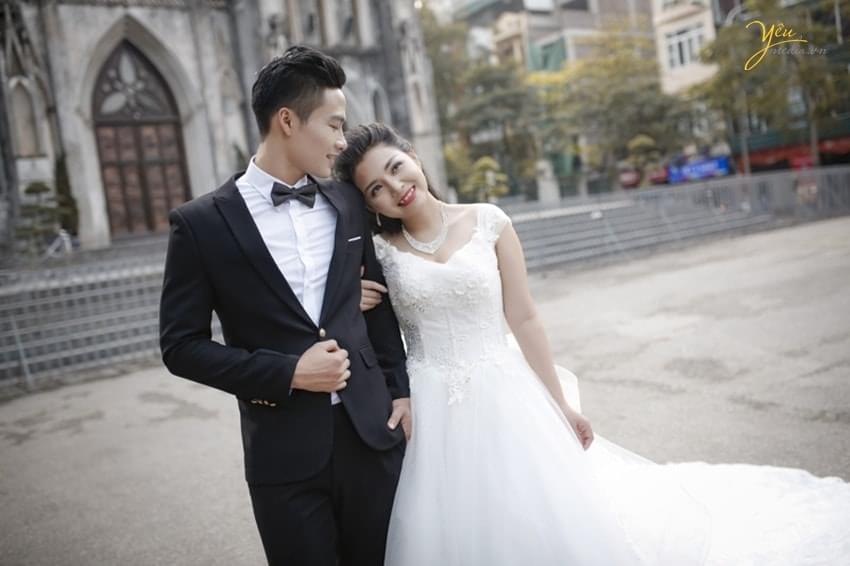 Chụp ảnh cưới ở nhà thờ lớn Hà Nội