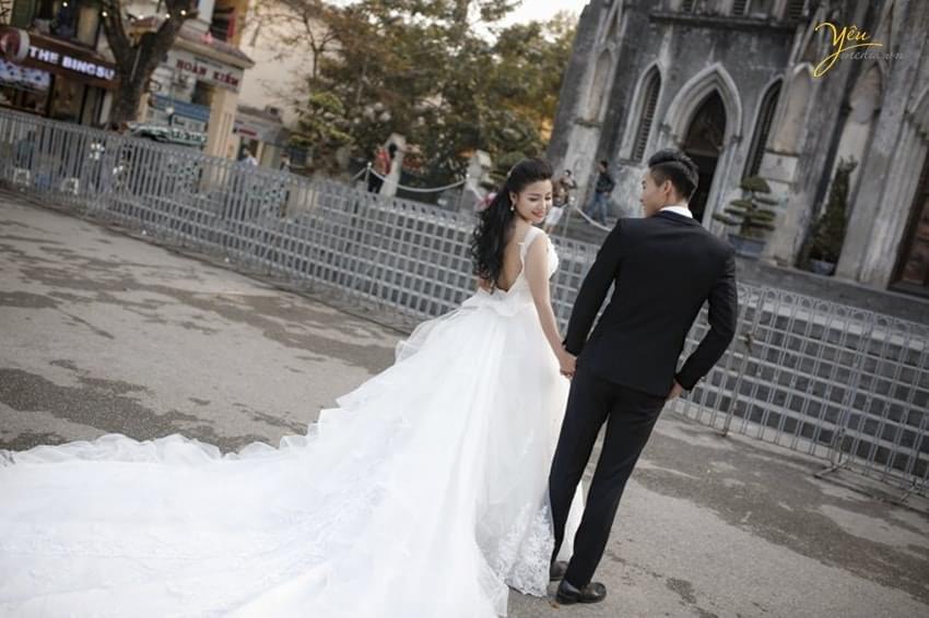 Chụp ảnh cưới ở nhà thờ lớn Hà Nội