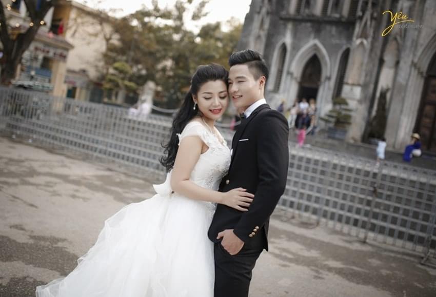 Chụp ảnh cưới ở nhà thờ lớn Hà Nội
