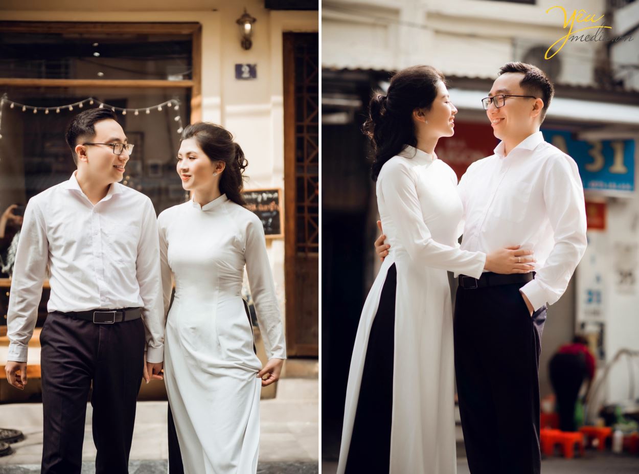 Album ảnh cưới chụp tại quán cà phê Ban Công - Hanoi Hanoi - phim trường: cặp Minh - Tuyết