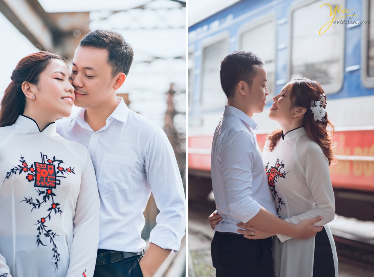 Nếu hai bạn còn phân vân chưa biết chọn nơi nào làm khung cảnh cho album ảnh cưới sắp tới của mình, Yêu Media sẽ rất vui lòng mang đến cho bạn một bộ ảnh cưới đẹp say đắm, mê hoặc lòng người tại địa điểm cầu Long Biên và những địa điểm khác. Nơi không chỉ là khung cảnh làm nền cho bộ ảnh cưới của hai bạn, mà là minh chứng cho tình yêu bất diệt của hai bạn.