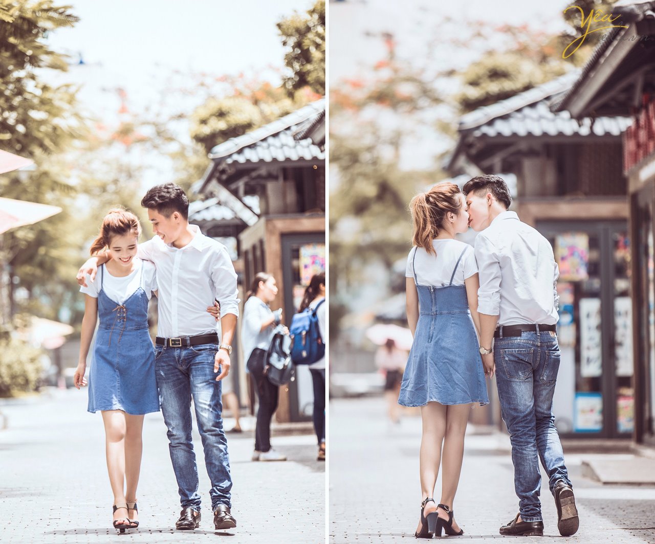 chụp ảnh cưới đẹp ở phố đi bộ hà nội