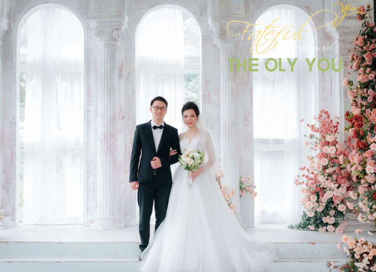 Phong cách Hàn Quốc trên album ảnh cưới chụp tại phim trường Santorini Park 2020 2021