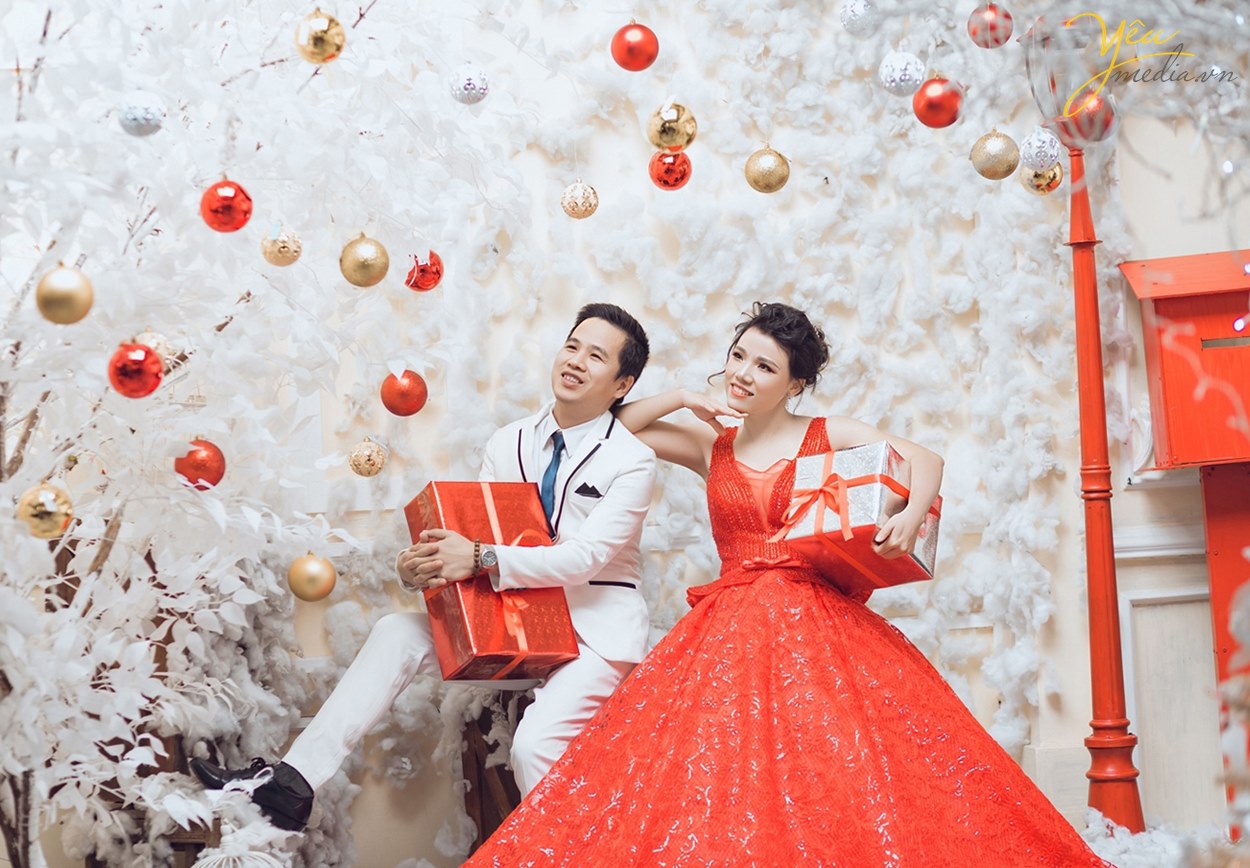 chụp ảnh cưới tại hà nội không khí xmas giáng sinh