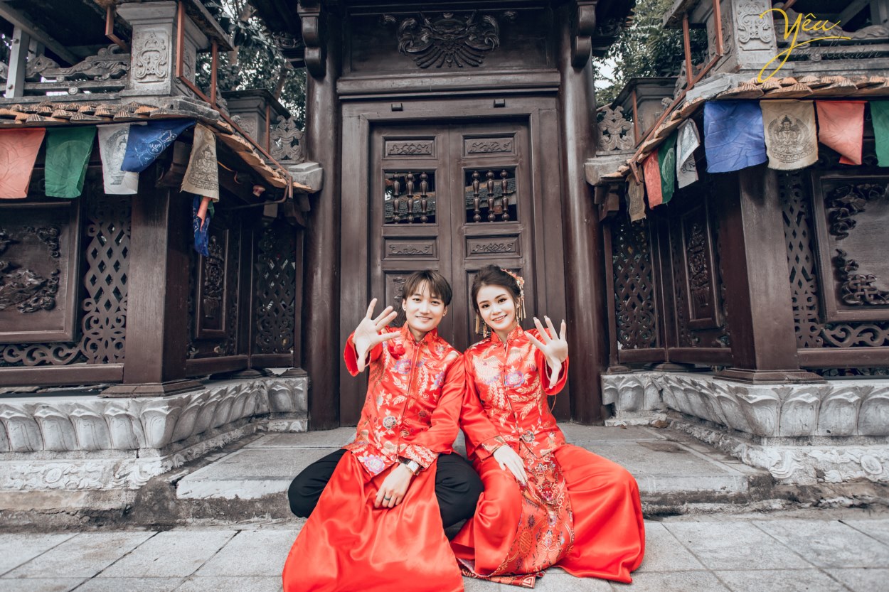 Chụp ảnh cưới phong cách cổ trang Trung Quốc: cặp Anh - Huyền