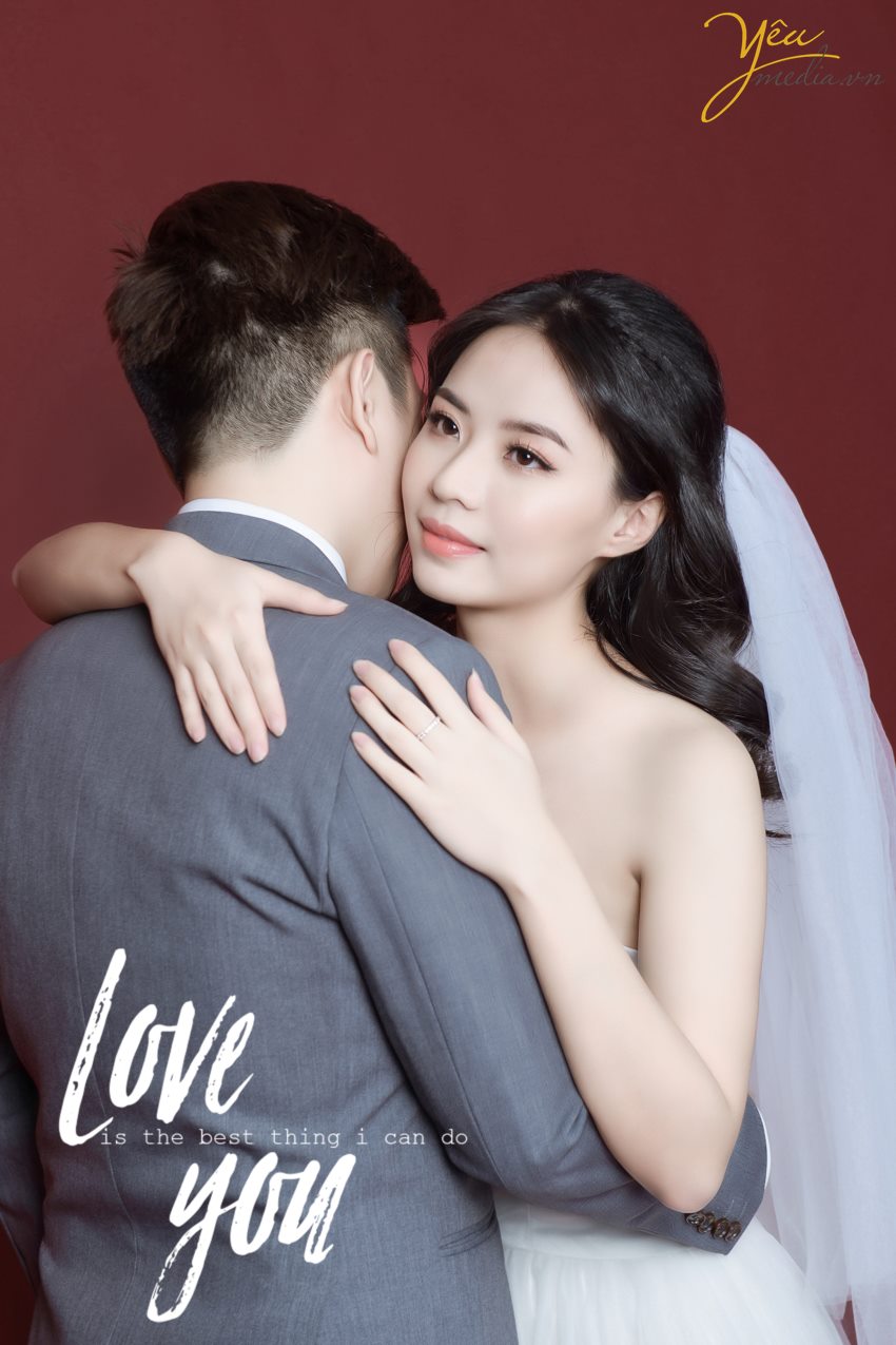 Gói chụp ảnh Studio Love chụp ảnh cho cô dâu chú rể tặng ảnh phóng tại hà nội