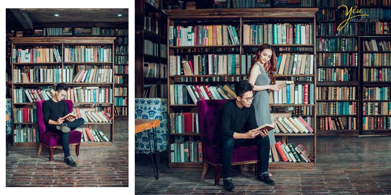 ảnh cưới chụp thư viện smiley ville